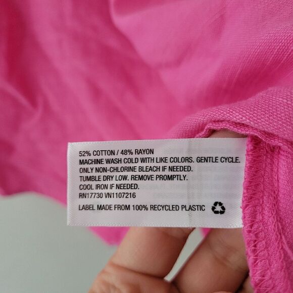 Isabel Maternity Ingrid + Isabel Pink Mini Dress Cotton Blend Short Small - Picture 2 of 6